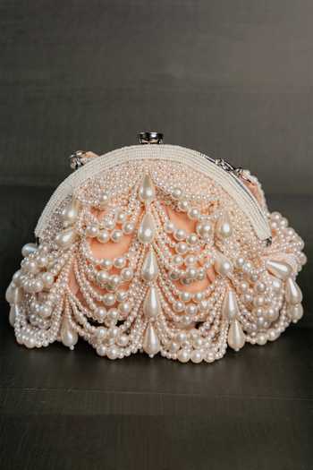 Nayaab By Sonia Oyster Frame Clutch