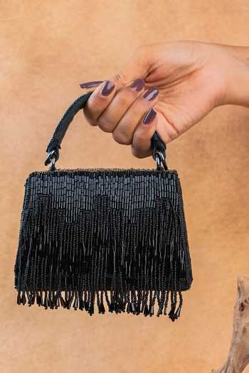 Shop Nayaab By Sonia Black Kasse Bag Online at Aza Fashions Shop_Nayaab By Sonia_Black Kasse Bag _Online_at_Aza_Fashions