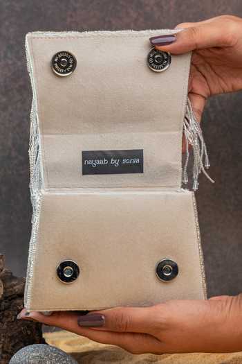 Nayaab By Sonia Silver Salli En Vie Mini Kasse Bag Online at Aza Fashions Nayaab By Sonia_Silver Salli En Vie Mini Kasse Bag _Online_at_Aza_Fashions