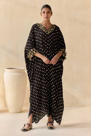 5elements Daksha Polka Dot Pattern Kurta Set 