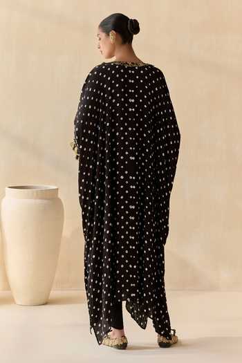 5elements Daksha Polka Dot Pattern Kurta Set 