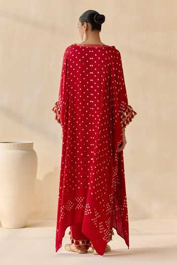 5elements Daksha Polka Dot Pattern Kurta Set 