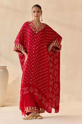 5elements Daksha Polka Dot Pattern Kurta Set 