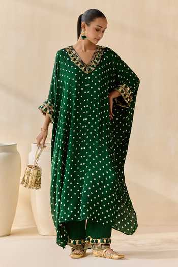 5elements Daksha Polka Dot Pattern Kurta Set 