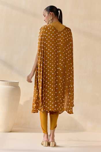 5elements Ayantika Bandhani Inspired Kurta Set 