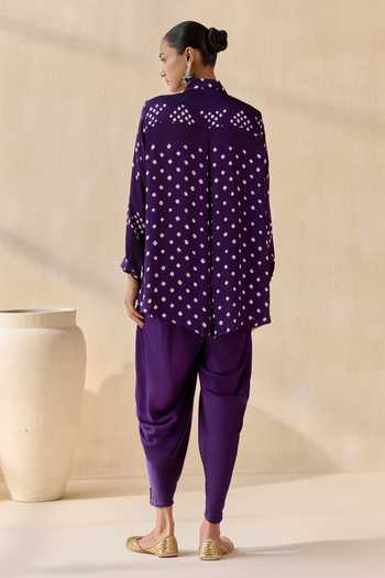 5elements Pavitra Bandhani Pattern Kurta Set 