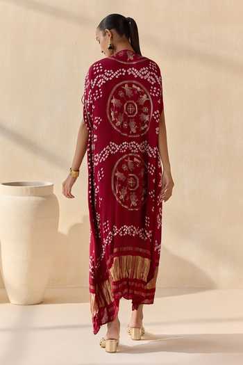 5elements Neelanshi Bandhani Kaftan 