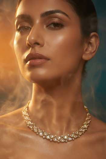 Tussya Kundan & Stone Work Necklace Set 
