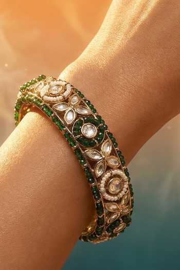 Tussya Kundan Floret Bangles - Set of 2  