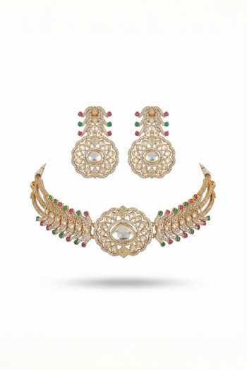 Tussya Floret Necklace & Earrings Set 