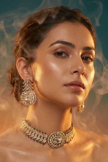 Tussya Floret Necklace & Earrings Set 