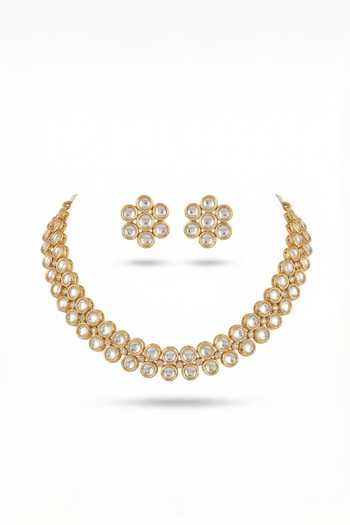 Tussya Kundan Necklace & Earrings Set 