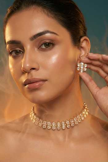 Tussya Kundan Necklace & Earrings Set 