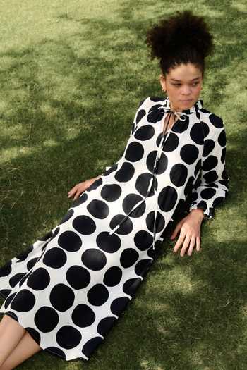 RAAS LIFE Daisy Polka Dot Dress 