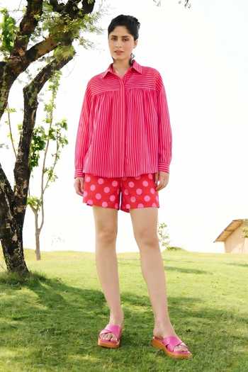 RAAS LIFE Bebo Striped Top & Shorts Set 