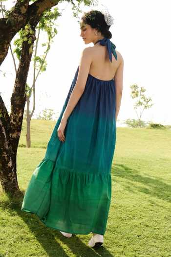 RAAS LIFE Birds of Paradise Ombre Dress 