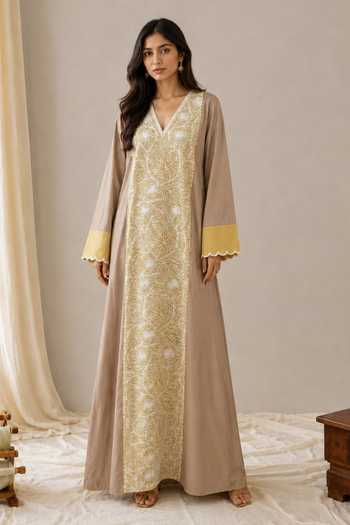 Wazir C Sehar Kashmiri Floral Embroidered Dress