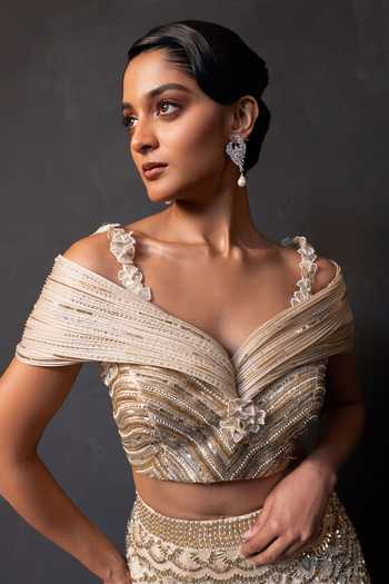 Buy Smriti By Anju Agarwal Gold Organza, Satin Metallic Arc Sequin Embroidered Lehenga With Blouse Online at Aza Fashions Buy_Smriti By Anju Agarwal_Gold Organza, Satin Metallic Arc Sequin Embroidered Lehenga With Blouse _Online_at_Aza_Fashions