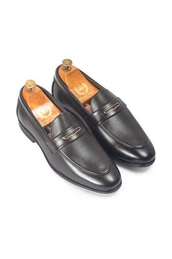 Buy Domani Brown Bellagio Textured Penny Slip-on Shoes Online at Aza Fashions Buy_Domani_Brown Bellagio Textured Penny Slip-on Shoes _Online_at_Aza_Fashions