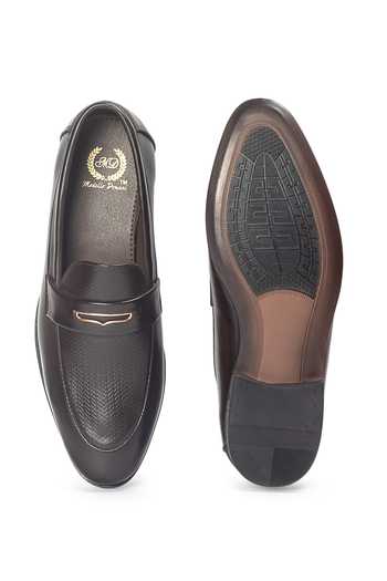 Domani Bellagio Textured Penny Slip-On Shoes 