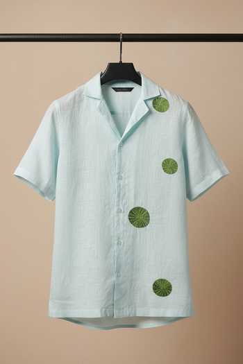 Hilo Design Celeste Embroidered Linen Shirt 