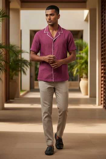 Hilo Design Sundown Linen Shirt 