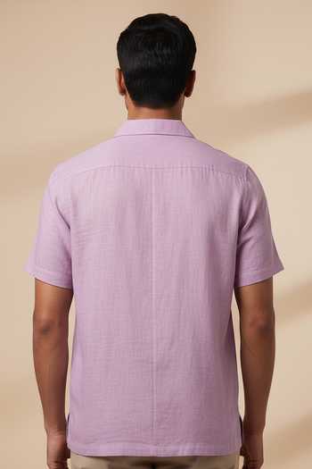 Hilo Design Lilac Drift Linen Shirt 