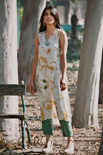 Jasmine Bains Eco Print Kurta Set 