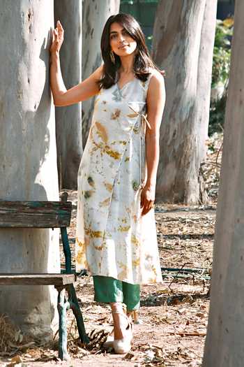 Jasmine Bains Eco Print Kurta Set 