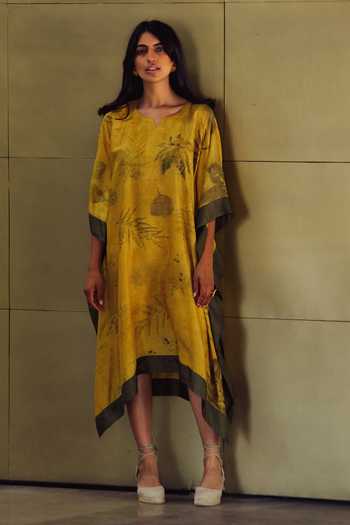 Jasmine Bains Eco Print Kaftan 