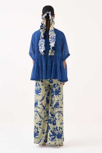 Three Yoke Gathered Top & Pant Set 