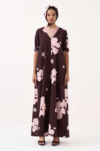 Three Pink Floral Woven Cotton Jumpsuit Online at Aza Fashions Three_Pink Floral Woven Cotton Jumpsuit _Online_at_Aza_Fashions