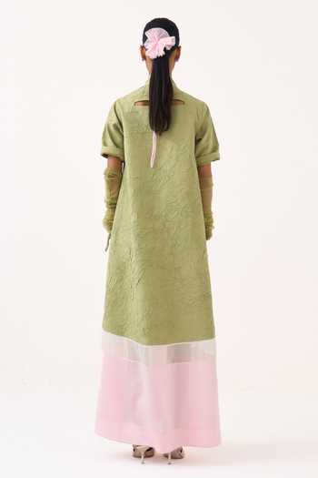 Three Turtle Neck Maxi Dress 