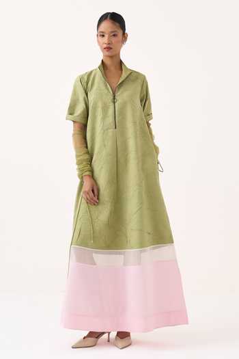 Three Turtle Neck Maxi Dress 