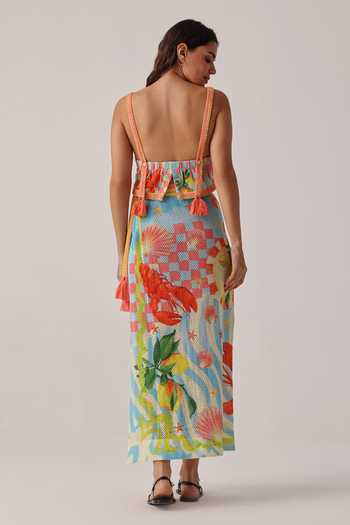 NOIB Magda Summer Zest Crochet Crop Top 