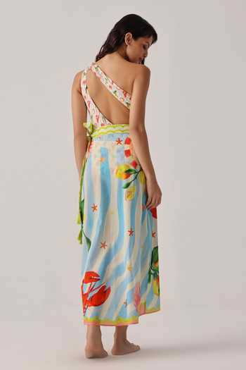 NOIB Nua Summer Zest Wrap Style Pareo Skirt 