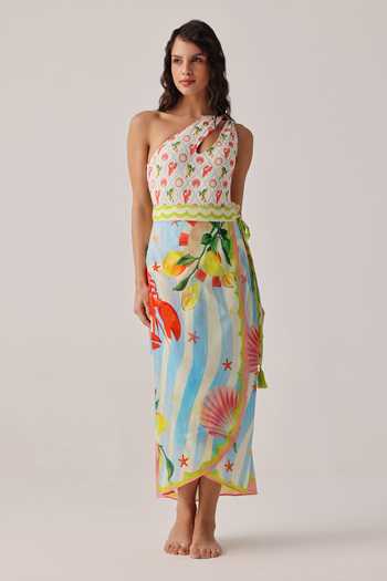 NOIB Nua Summer Zest Wrap Style Pareo Skirt 