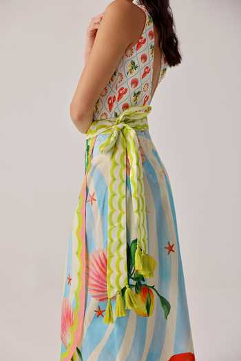 Buy NOIB Multi Color Cotton, Voile Nua Summer Zest Wrap Style Pareo Skirt Online at Aza Fashions Buy_NOIB_Multi Color Cotton, Voile Nua Summer Zest Wrap Style Pareo Skirt _Online_at_Aza_Fashions