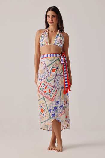 NOIB Nua Tarot Wrap Style Pareo Skirt 