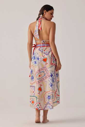 NOIB Nua Tarot Wrap Style Pareo Skirt 