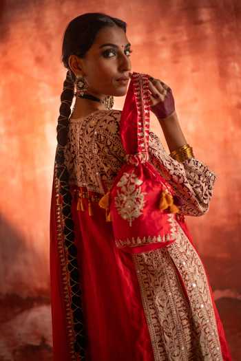 Studio Rang by Swati Shaahi Ishq Embroidered Choga Kurta Set 