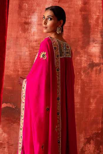Studio Rang by Swati Gulaabo Embroidered Bodice Kurta Set 