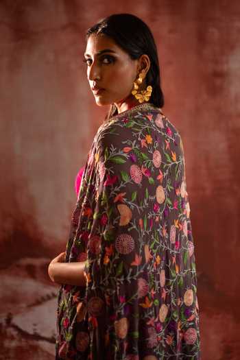 Studio Rang by Swati Rose Reverie Draped Skirt Set 