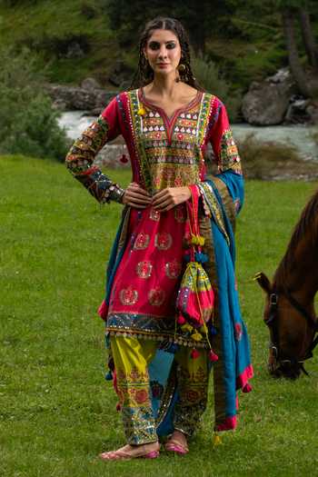 Studio Rang by Swati Tulip Bagh Embroidered Kurta Set 