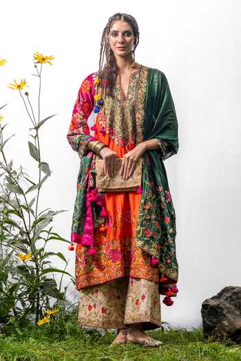 Studio Rang by Swati Gurez Gul Embroidered Kurta Set 