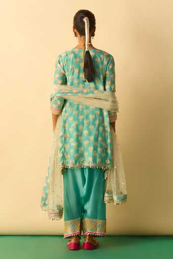 Gopi Vaid Anvi Print Kurta Farshi Salwar Set 