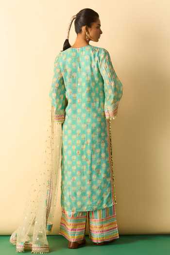 Gopi Vaid Dwiti Print Kurta Palazzo Set 