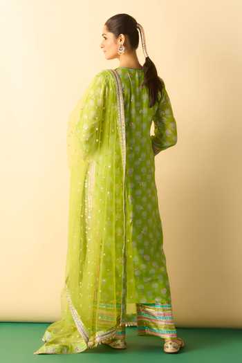 Gopi Vaid Dwiti Butti Print Kurta Palazzo Set 