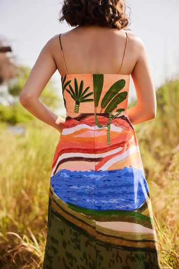 ZiP by Payal & Zinal Sandy Sorbet Baby Satin Dress 