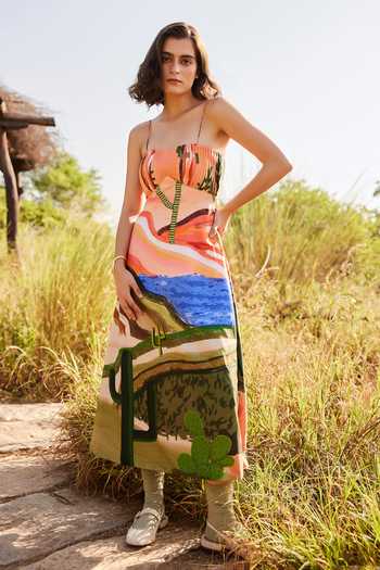 ZiP by Payal & Zinal Sandy Sorbet Baby Satin Dress 